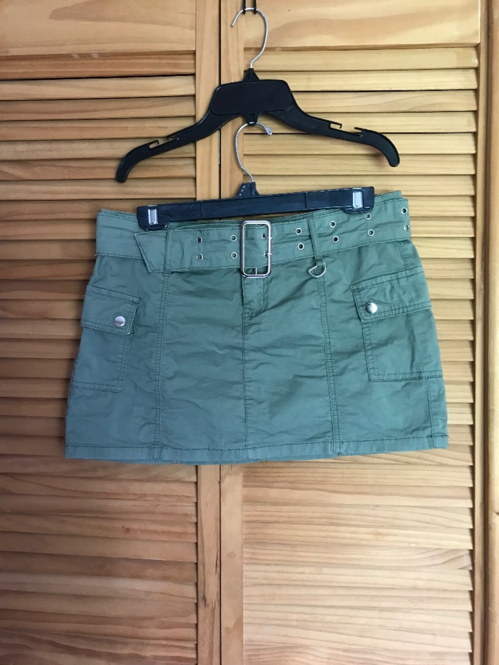 YMI cargo skirt green